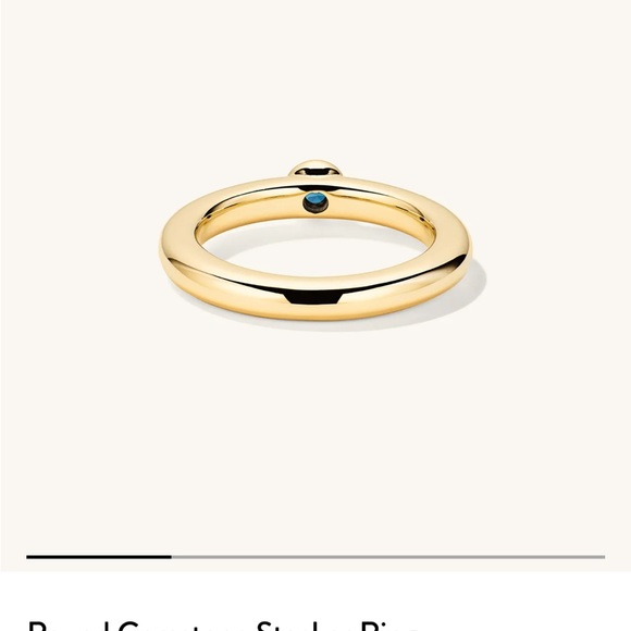 MEJURI Round Gemstone Stacker Ring 💎 - Picture 9 of 10